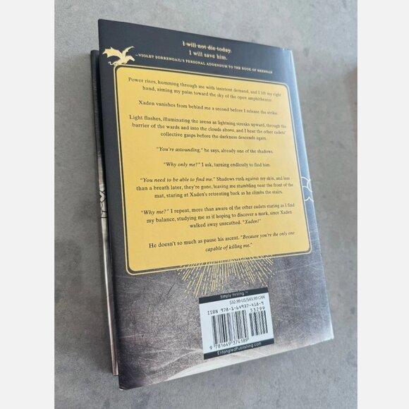 Sprayed Iron Flame & Onyx Storm Rebecca Yarros 1st Ed HC Fourth Wing Empyrean - Picture 14 of 14
